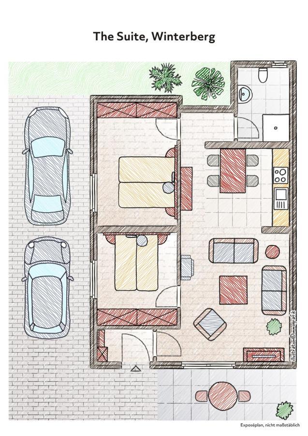 The Suite Winterberg Deluxe - Exklusive Ausstattung, Bestlage Zwischen Skikarussell Und Marktplatz, Eigener Garten, Ski- Und Fahrradraum, Ruhige Suedausrichtung, Wlan, Hundefreundlich Exterior photo